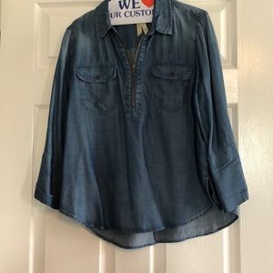 Liverpool denim blouse